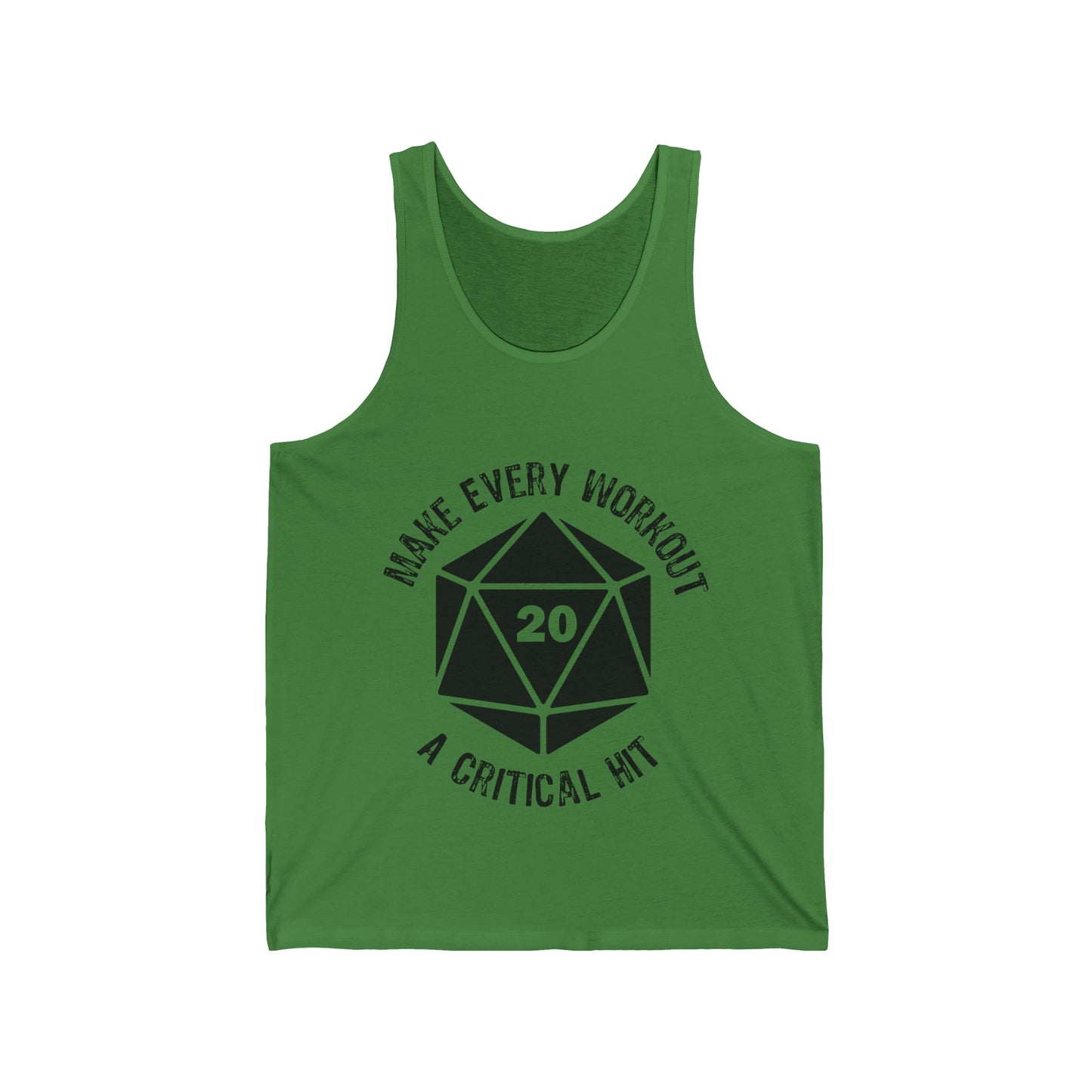 Make Every Workout a Critical Hit - Unisex Jersey Tank