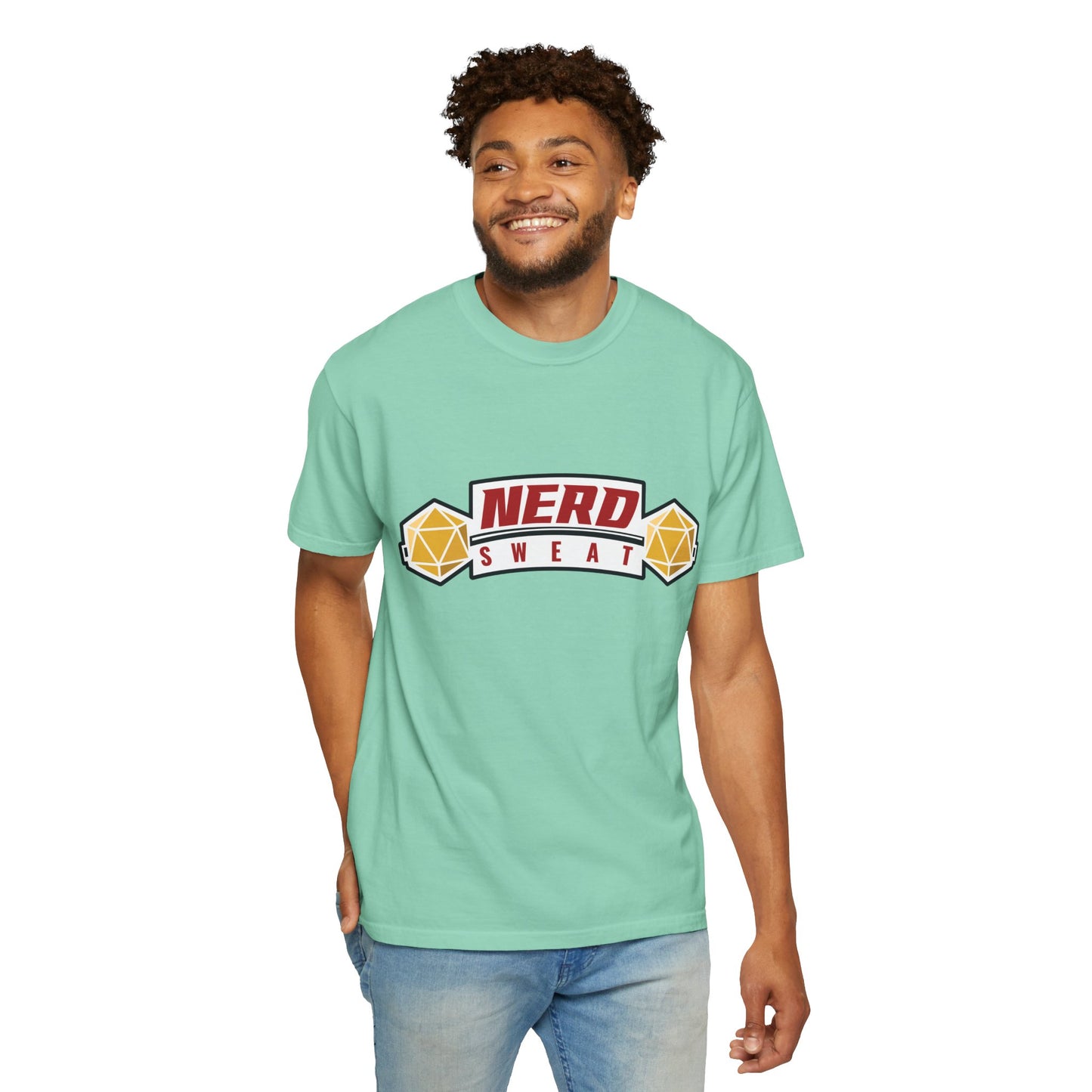 Nerd Disguised as Gymbro - Unisex Garment-Dyed T-shirt