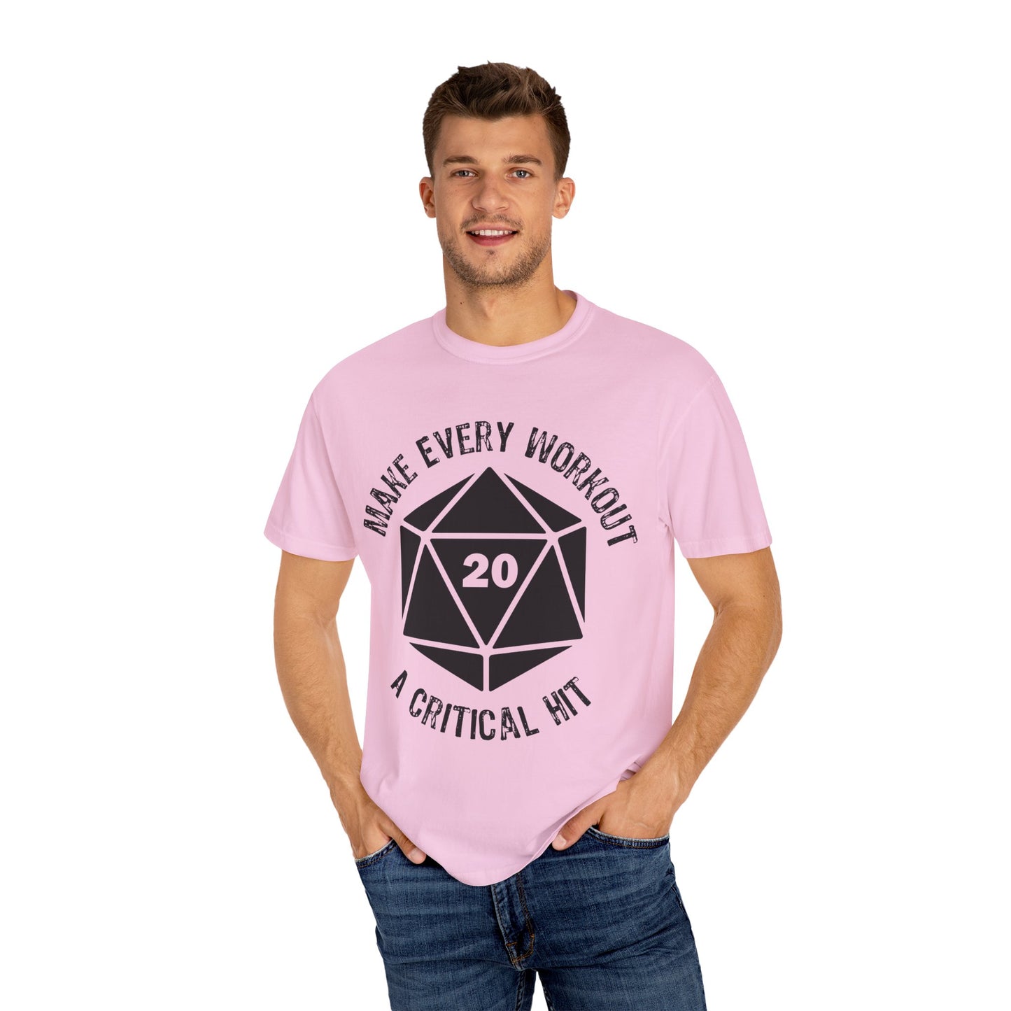 Make Every Workout a Critical Hit - Unisex Garment-Dyed T-shirt