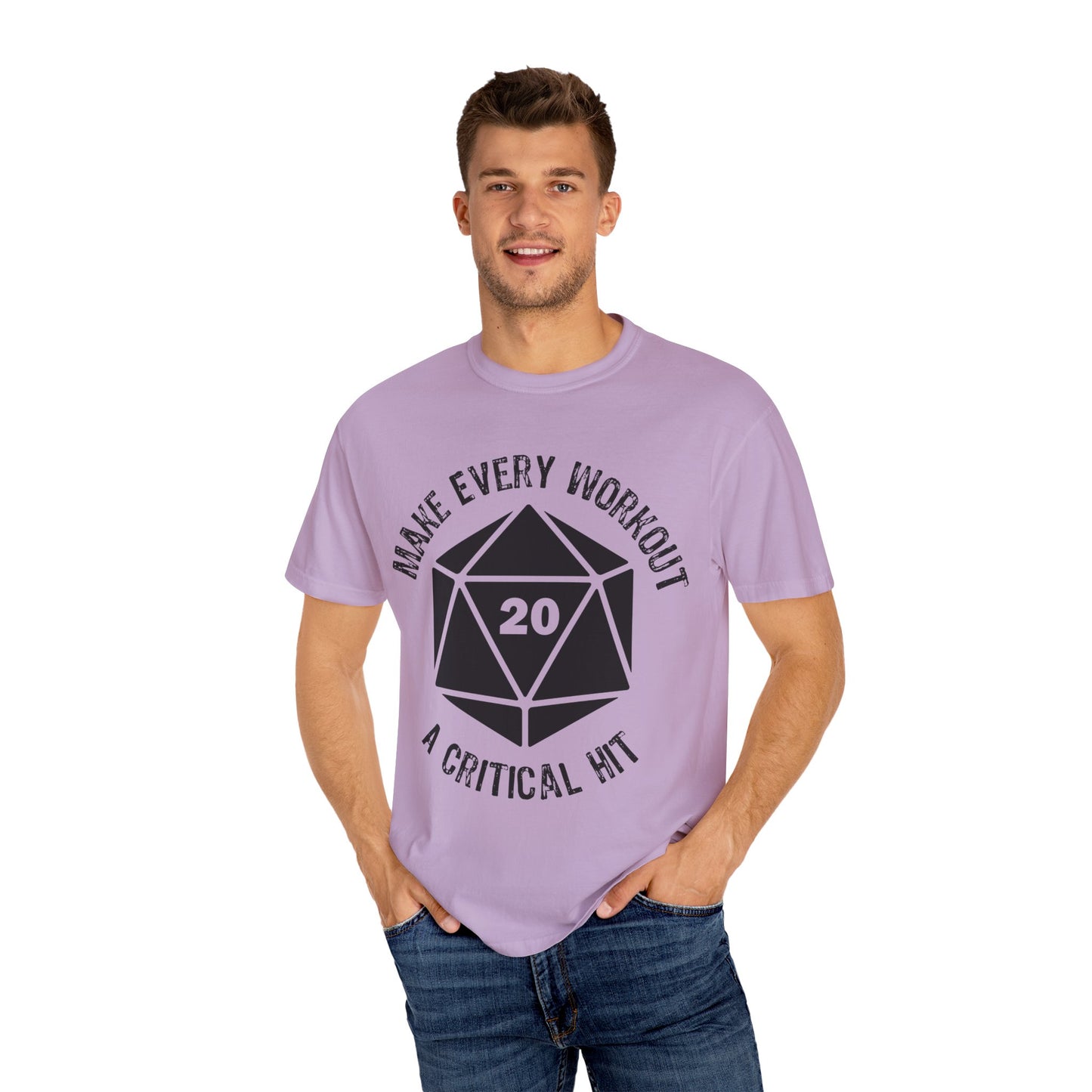 Make Every Workout a Critical Hit - Unisex Garment-Dyed T-shirt