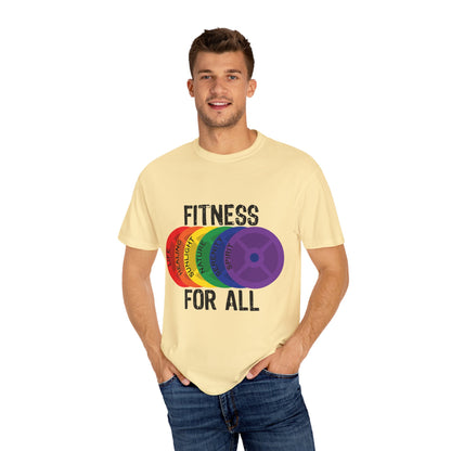 Fitness For All - Unisex Garment-Dyed T-shirt