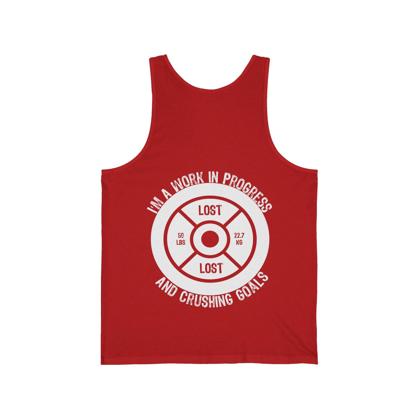 50 lbs Lost - Unisex Jersey Tank