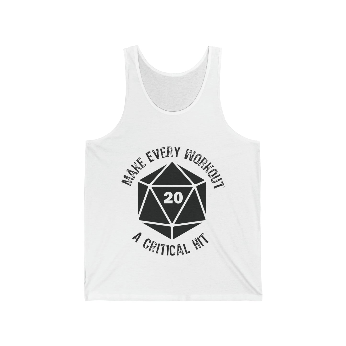 Make Every Workout a Critical Hit - Unisex Jersey Tank