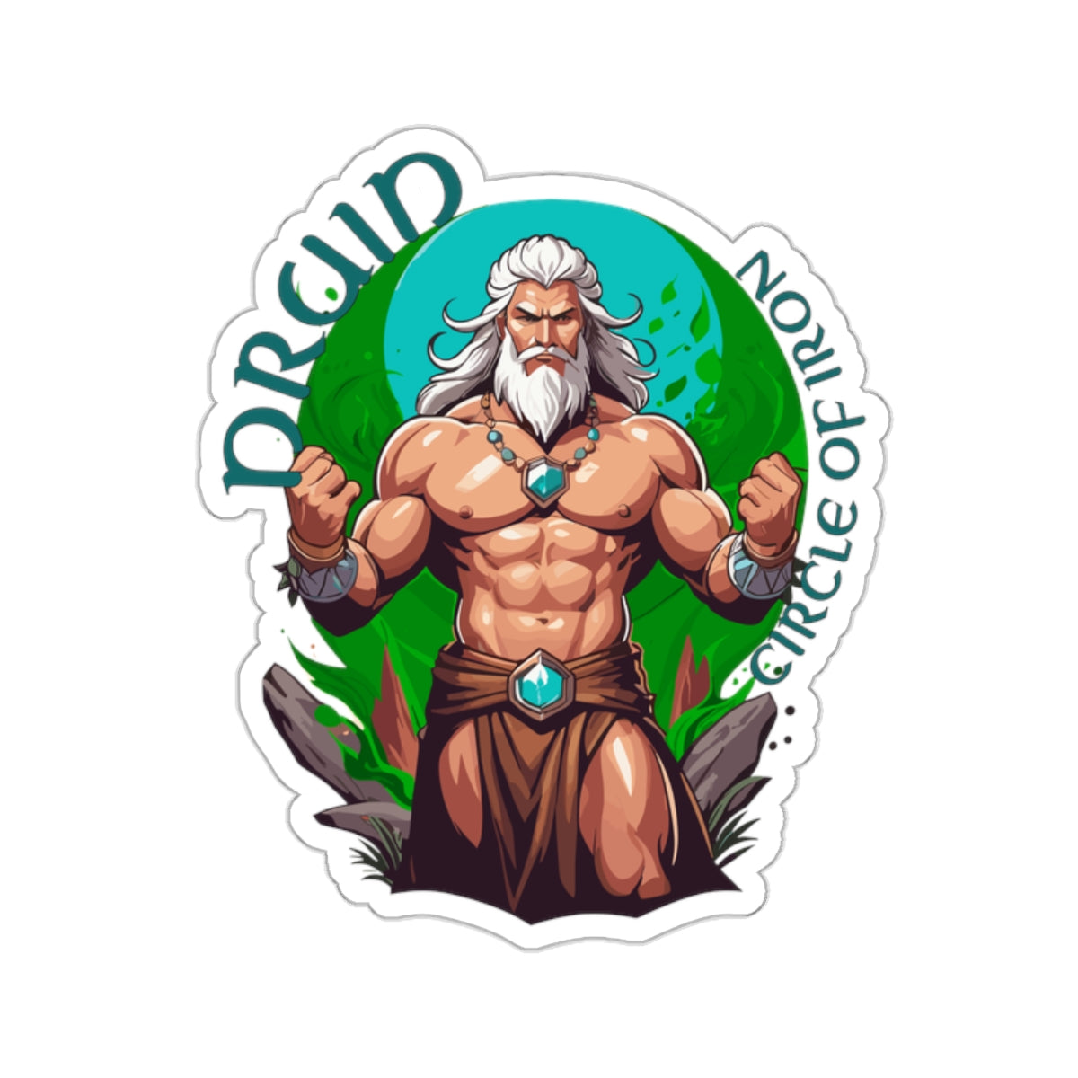 Druid Circle of Iron - Kiss-Cut Stickers