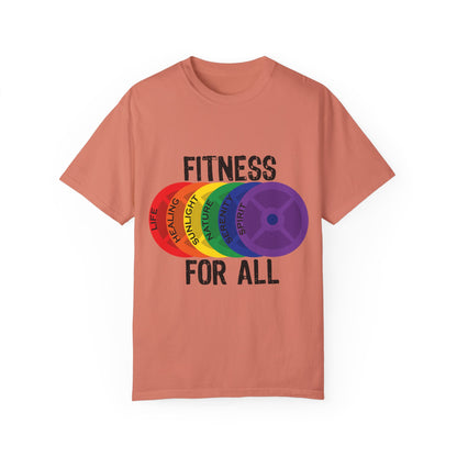 Fitness For All - Unisex Garment-Dyed T-shirt