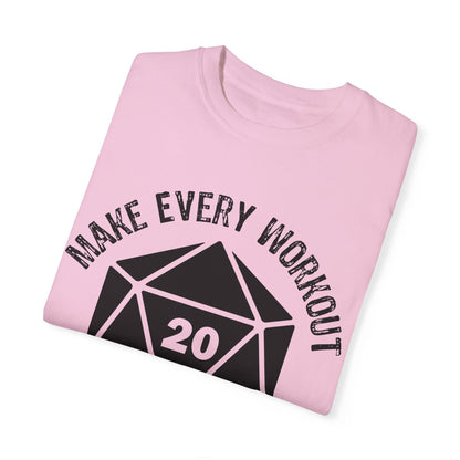 Make Every Workout a Critical Hit - Unisex Garment-Dyed T-shirt
