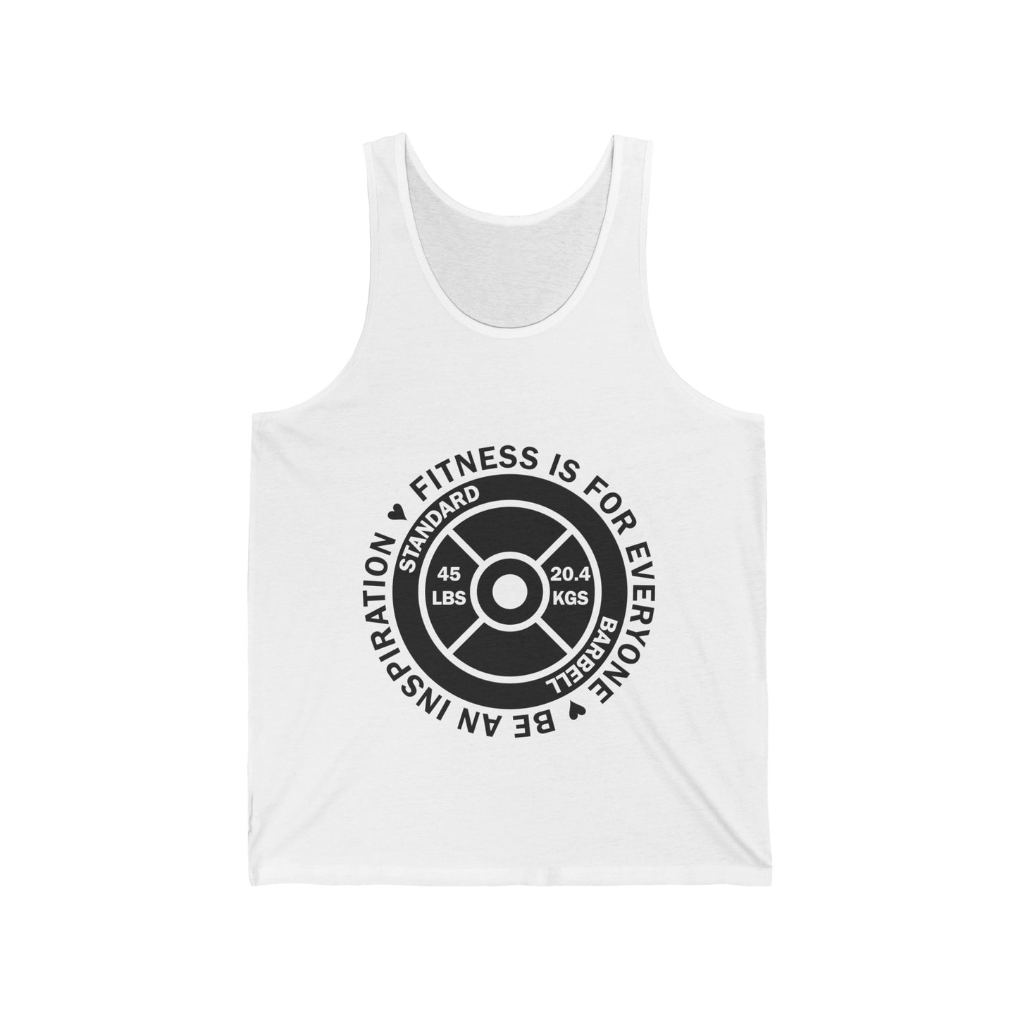 Fitness 4 Everyone - Be an Inspiration ♥ - Unisex Jersey Tank