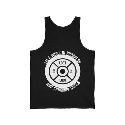 75 lbs Lost - Unisex Jersey Tank