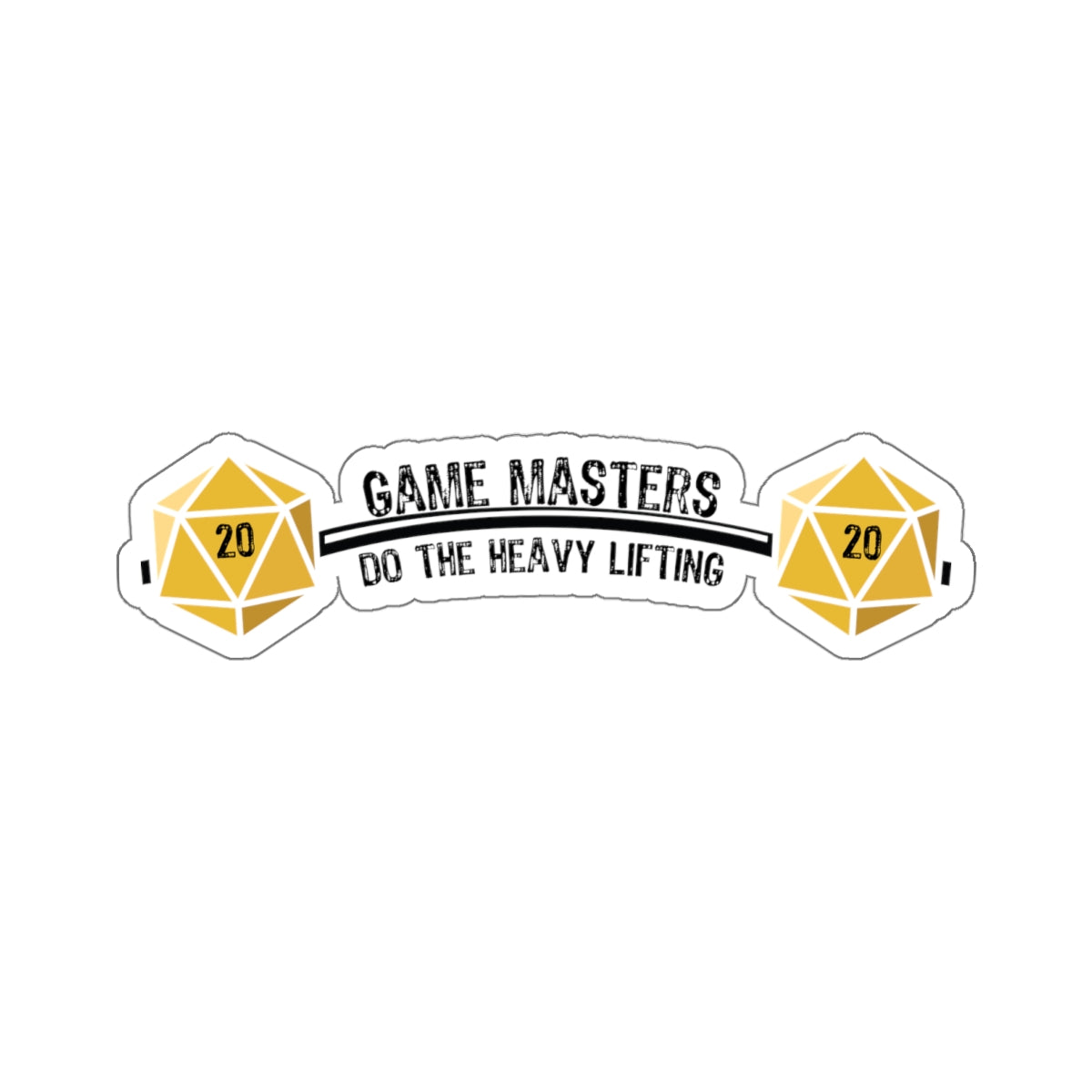 Game Masters Do the Heavy Lifting - Kiss-Cut Stickers