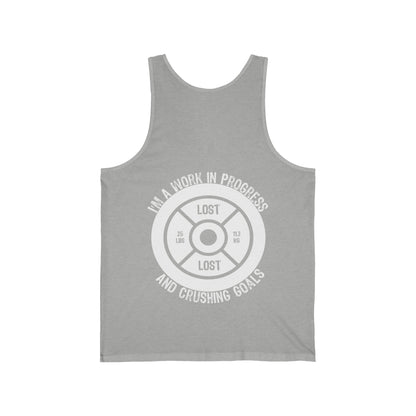 25 lbs Lost - Unisex Jersey Tank