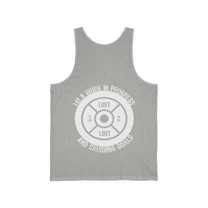 75 lbs Lost - Unisex Jersey Tank