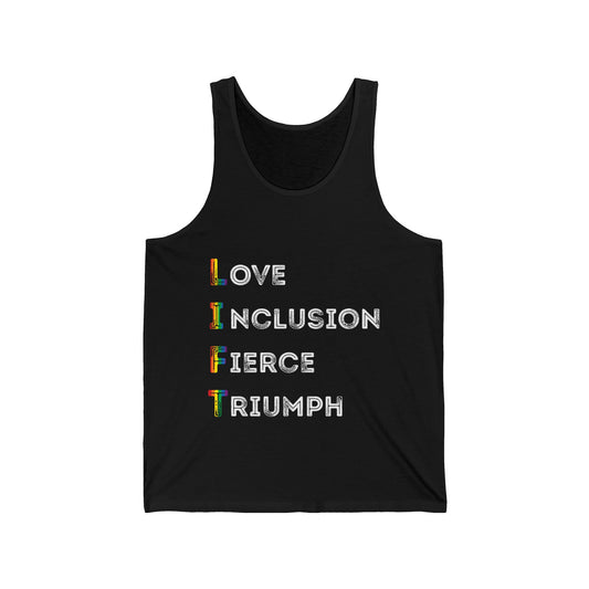 LIFT with PRIDE - Unisex Jersey Tank