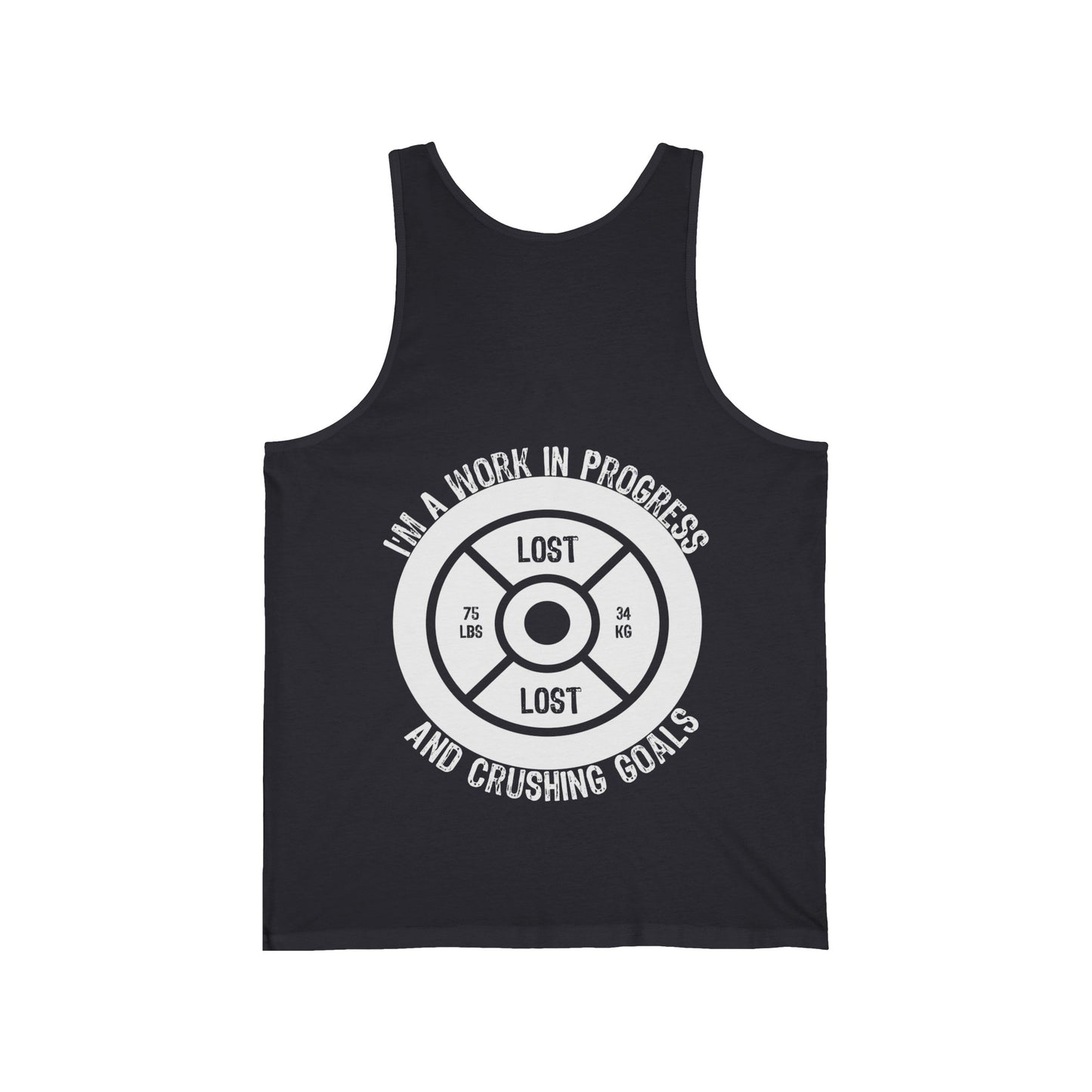 75 lbs Lost - Unisex Jersey Tank