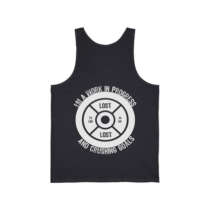 75 lbs Lost - Unisex Jersey Tank