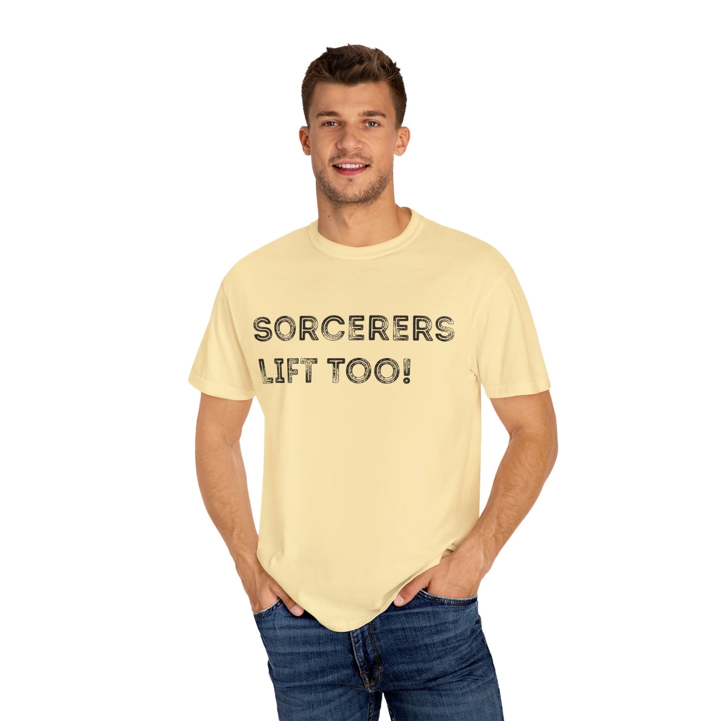 Sorcerers Lift Too - Unisex Garment-Dyed T-shirt