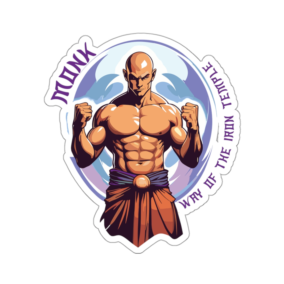 Monk Way of the Iron Temple - Kiss-Cut Stickers