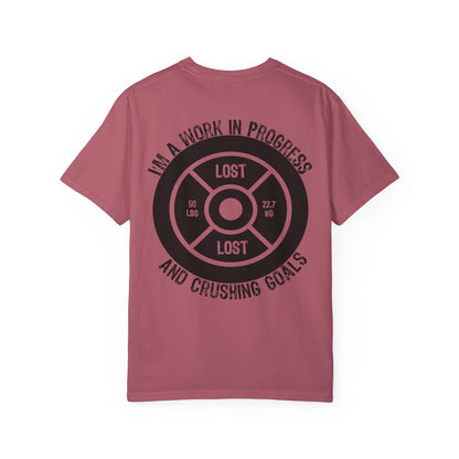 50 lbs Lost - Unisex Garment-Dyed T-shirt