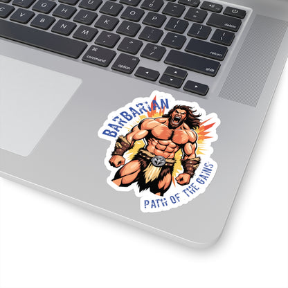 Barbarian - Path of the Gains - Kiss-Cut Stickers