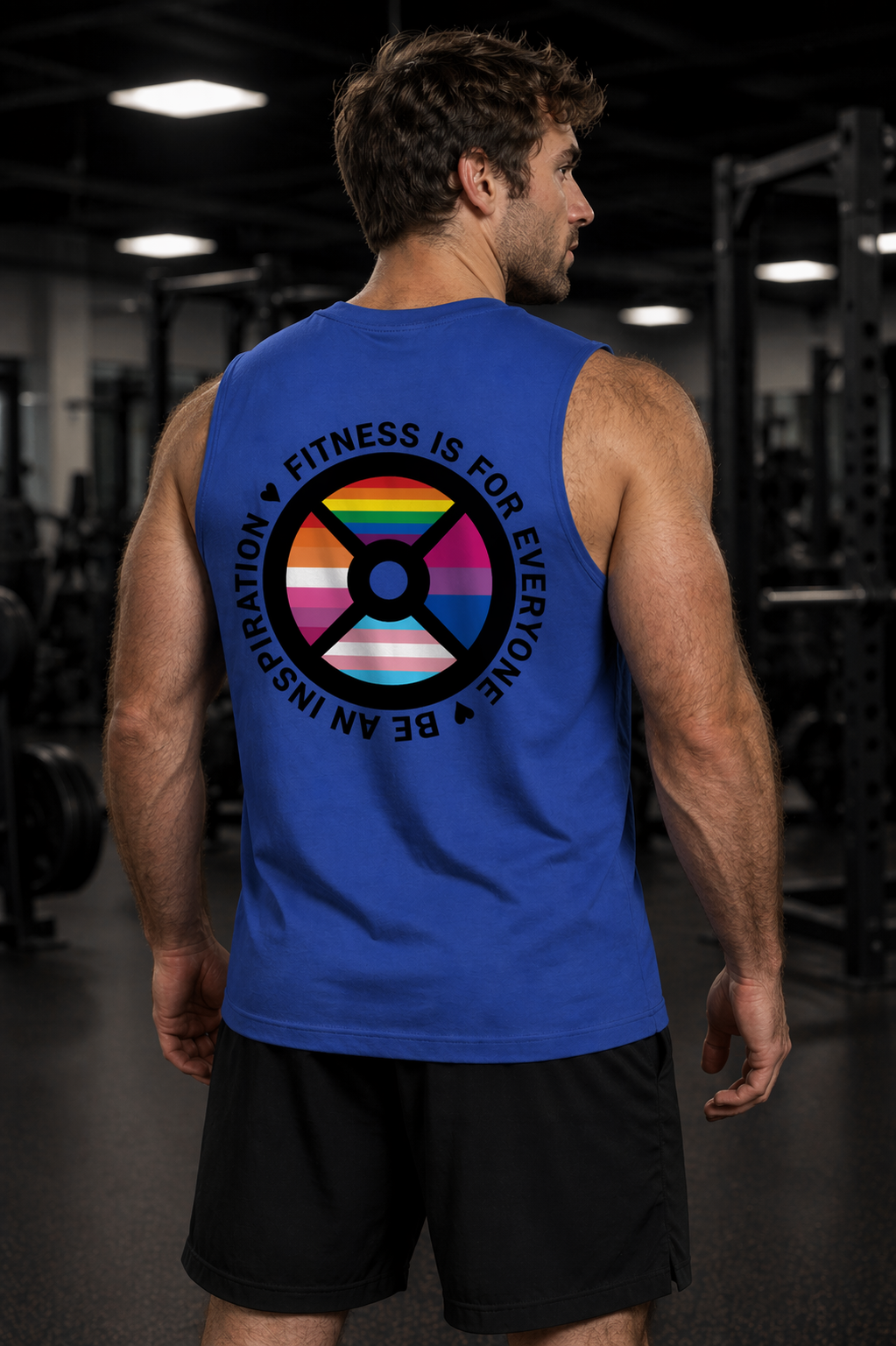 Fitness Is For Everyone Gym Men's Polyester Tank Top