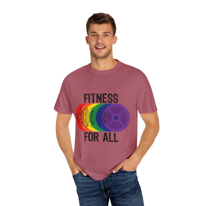 Fitness For All - Unisex Garment-Dyed T-shirt