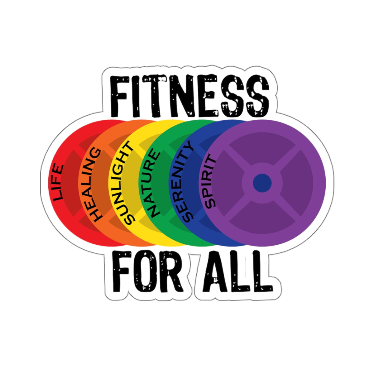 Fitness For All - Kiss-Cut Stickers