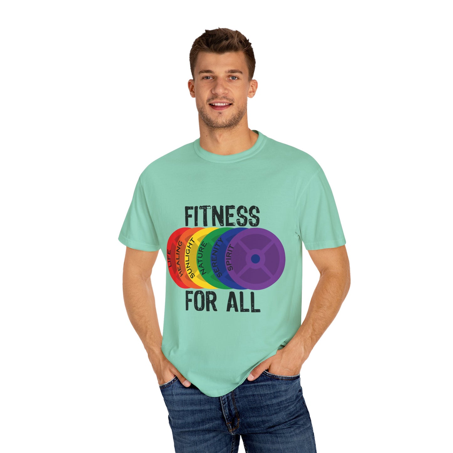 Fitness For All - Unisex Garment-Dyed T-shirt