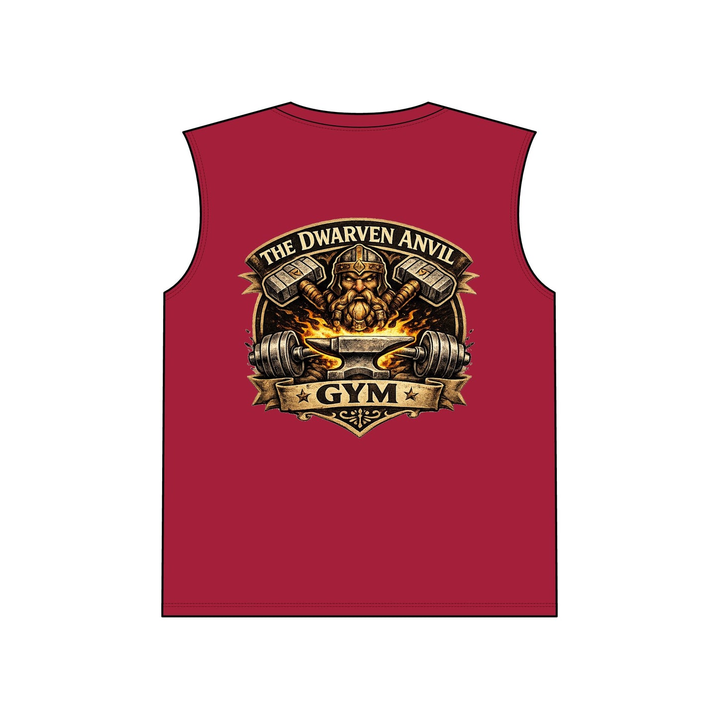 Dwarven Anvil Gym Men's Polyester Tank Top