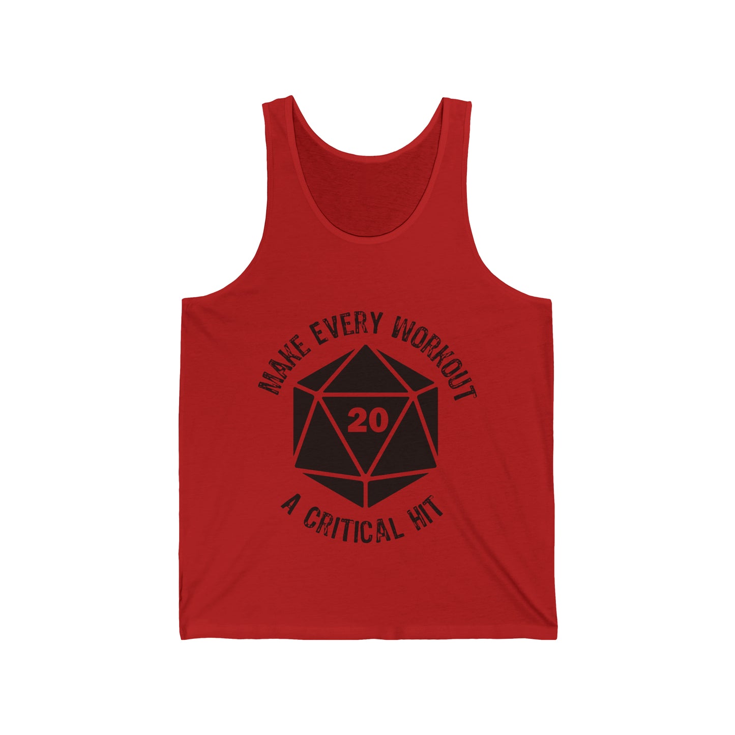 Make Every Workout a Critical Hit - Unisex Jersey Tank