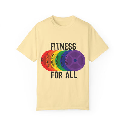 Fitness For All - Unisex Garment-Dyed T-shirt