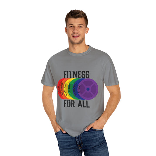 Fitness For All - Unisex Garment-Dyed T-shirt