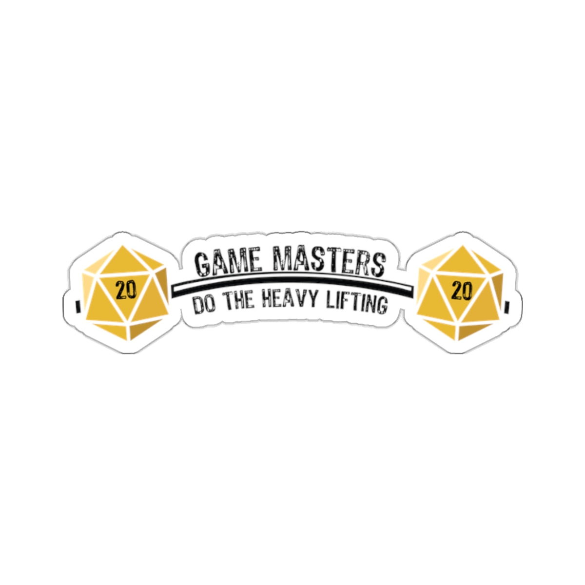 Game Masters Do the Heavy Lifting - Kiss-Cut Stickers