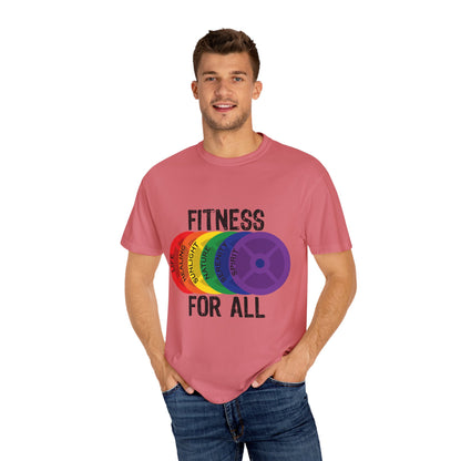 Fitness For All - Unisex Garment-Dyed T-shirt