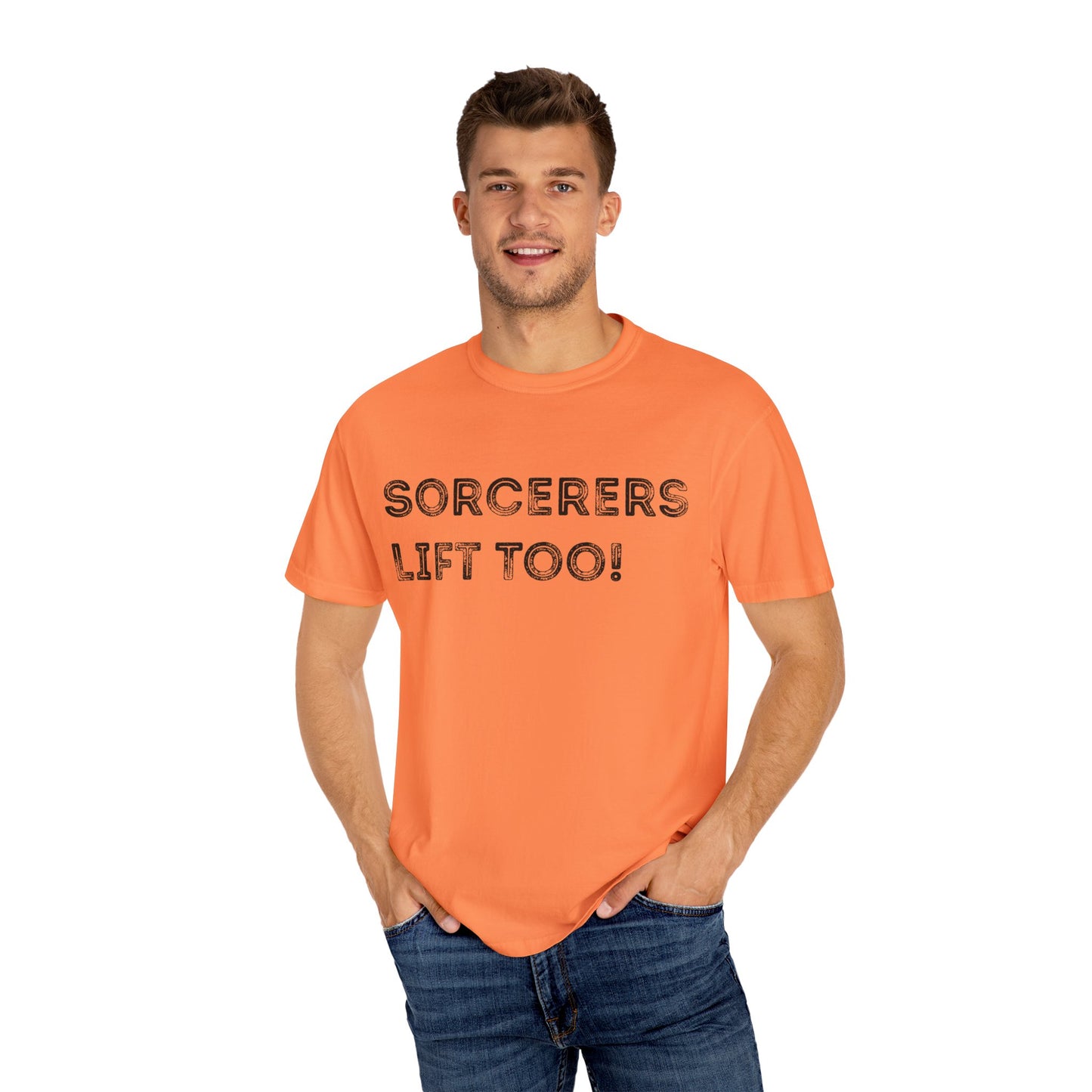 Sorcerers Lift Too - Unisex Garment-Dyed T-shirt