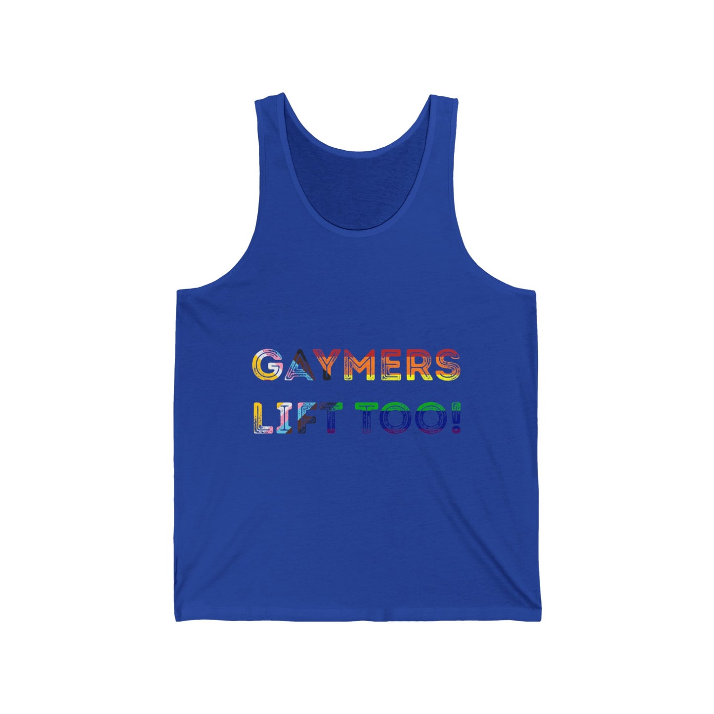 Gaymers Lift Too - Unisex Jersey Tank