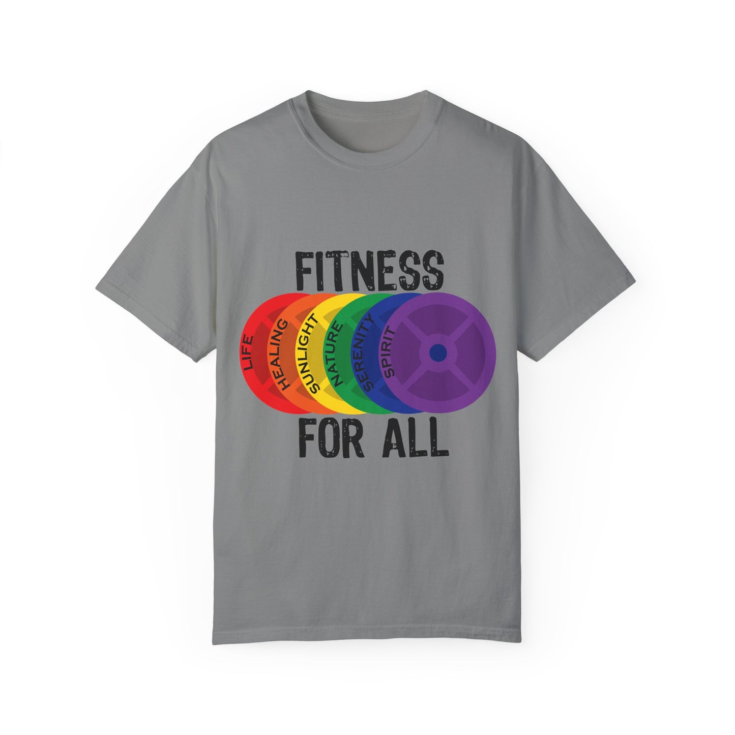 Fitness For All - Unisex Garment-Dyed T-shirt