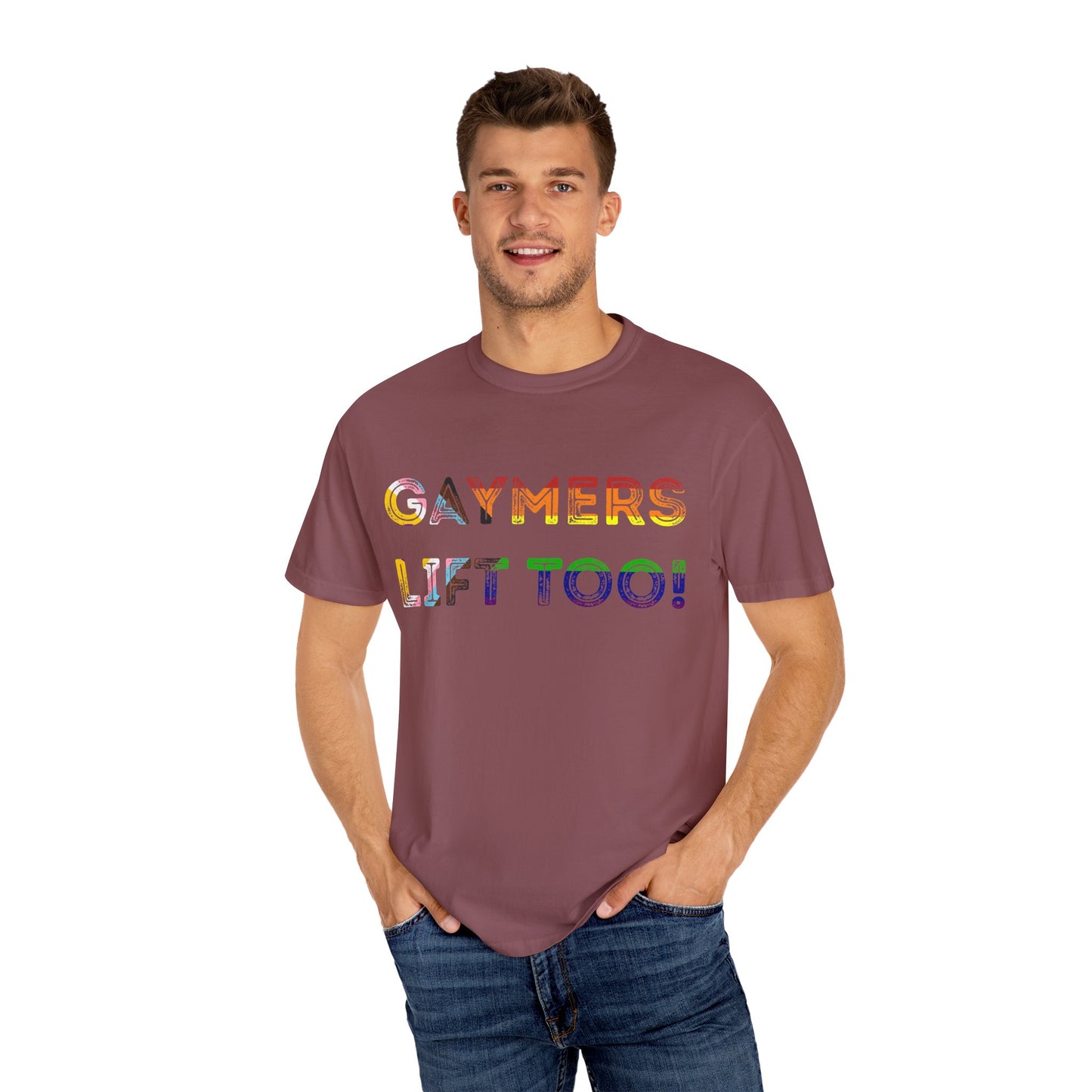 Gaymers Lift Too - Unisex Garment-Dyed T-shirt