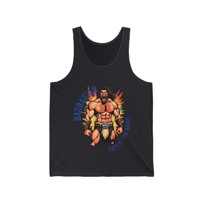 Barbarian Path of the Gains - Unisex Jersey Tank