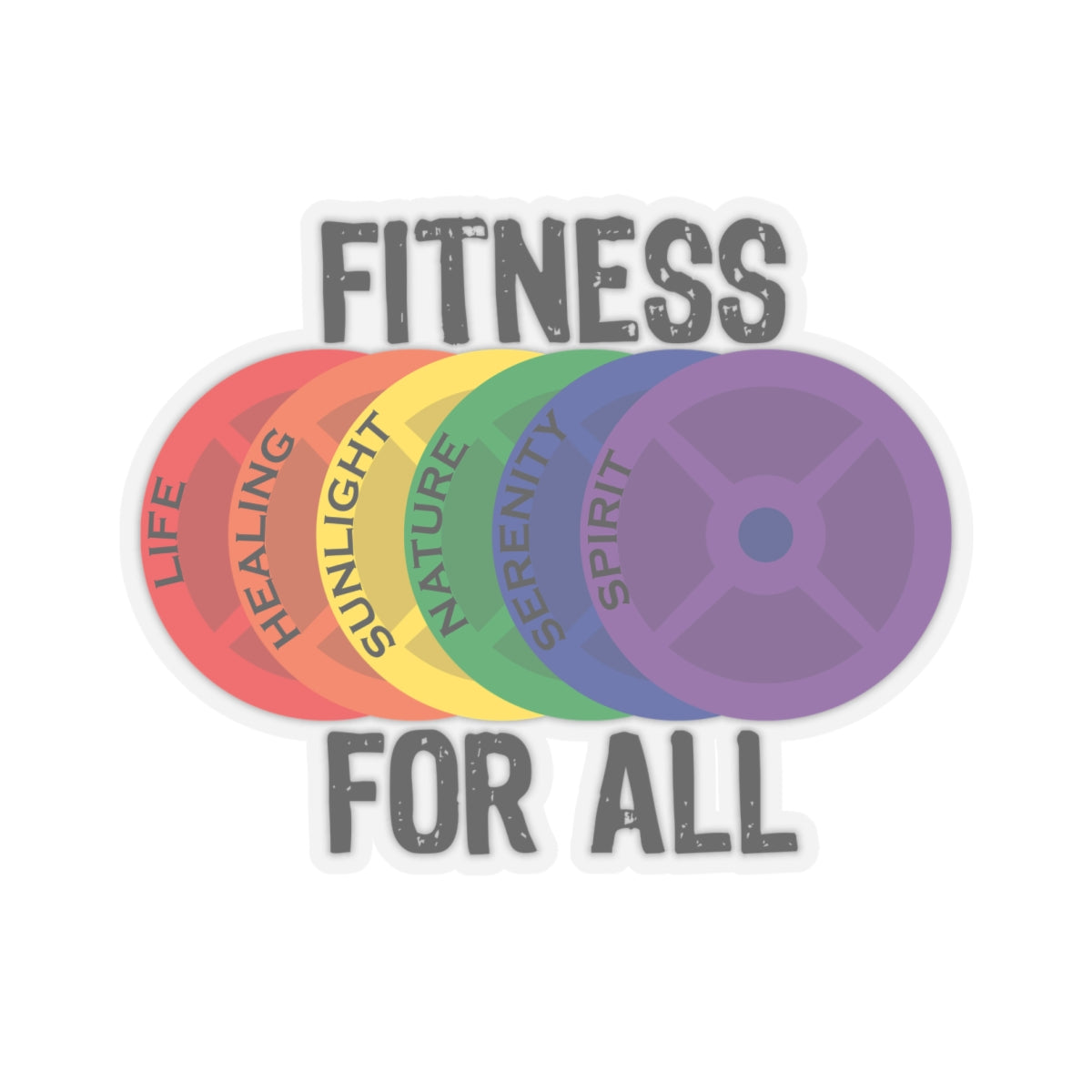 Fitness For All - Kiss-Cut Stickers