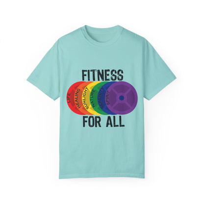 Fitness For All - Unisex Garment-Dyed T-shirt