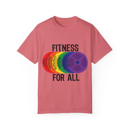 Fitness For All - Unisex Garment-Dyed T-shirt