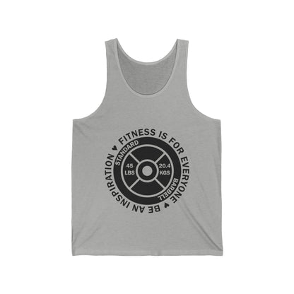 Fitness 4 Everyone - Be an Inspiration ♥ - Unisex Jersey Tank